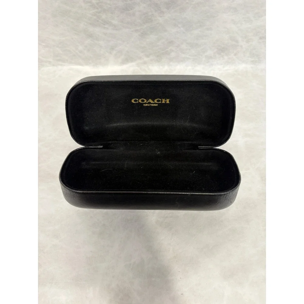 Coach New York Black Hard Clamshell Sunglasses Eyeglasses Case